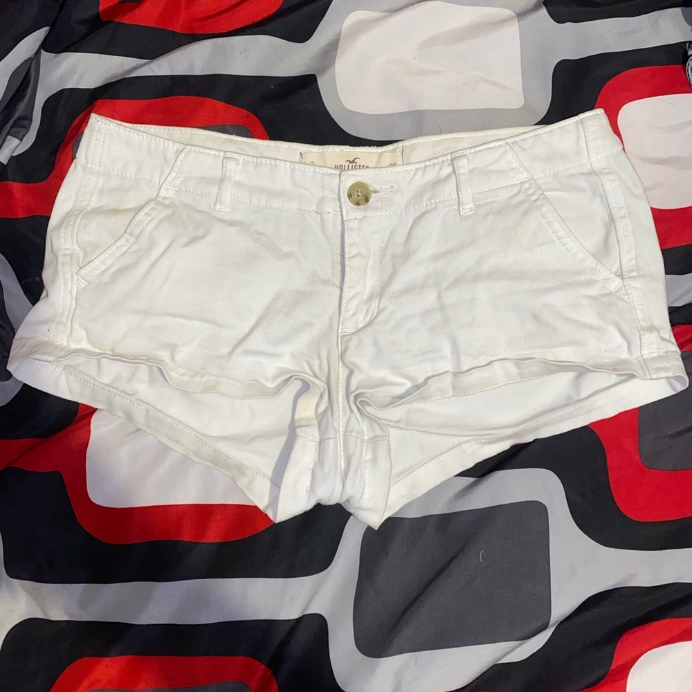 White Hollister Jean Shorts